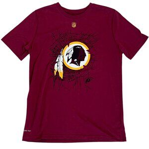 NFL Washington Redskins T Shirt Youth Size L 14/16 Dri-Fit Short Sleeve Football